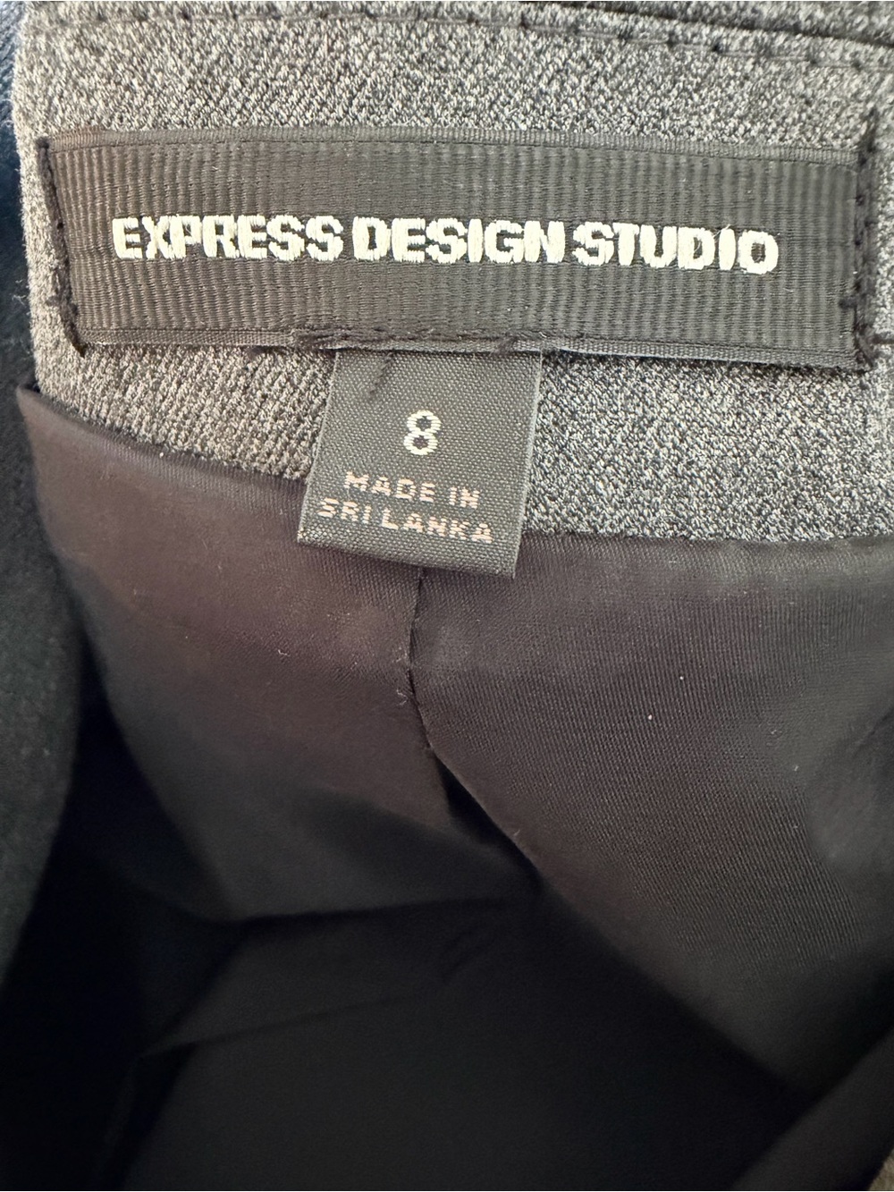 Express Gray Tailored Blazer and Wide-Leg Pants - Picture 7 of 7